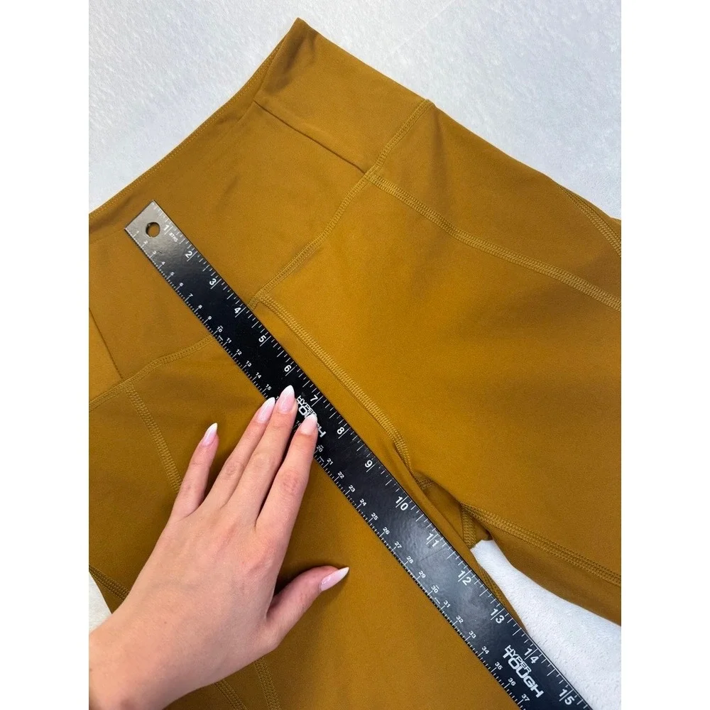 Girlfriend Collective Bike Shorts Womens S‎ Ochre Mustard Good Condition